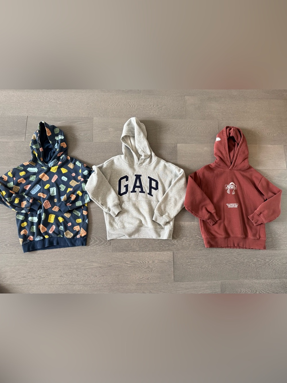 Three hoodies 8-9yo